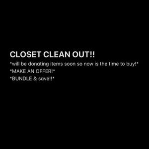 CLOSET CLEAN OUT! Make an offer